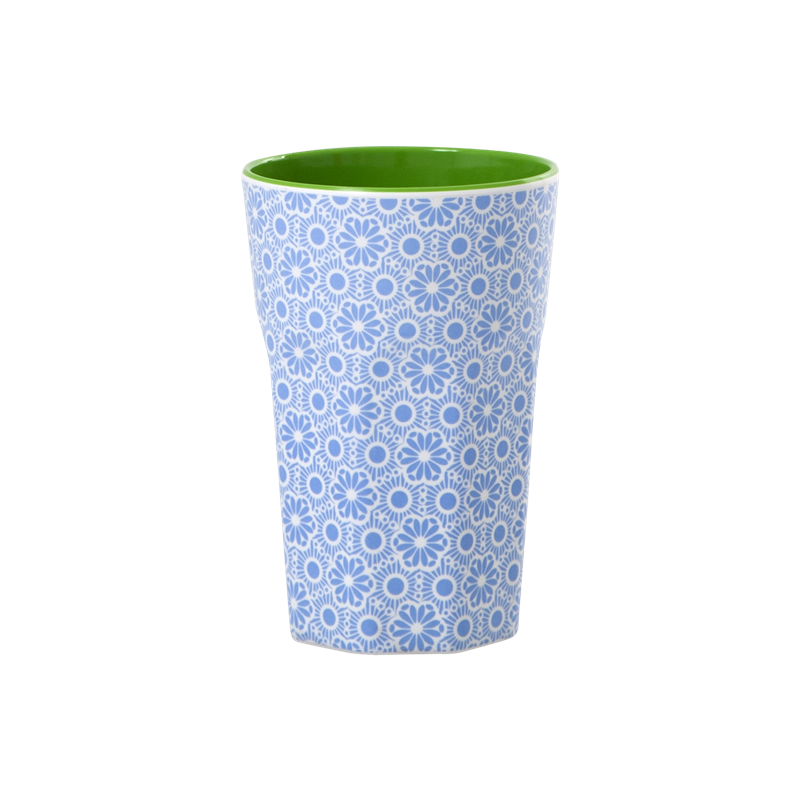 GOBELET MELAMINE TALL BLUE