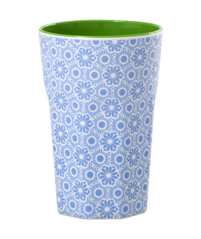 GOBELET MELAMINE TALL BLUE