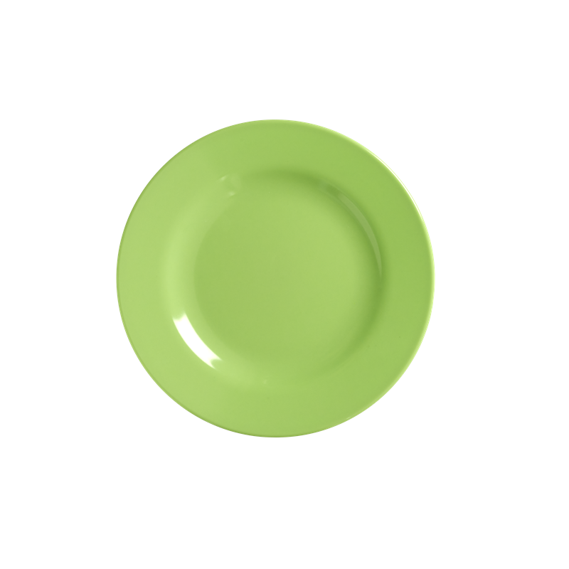 ASSIETTE DESSERT MELAMINE PASTEL NEON GREEN