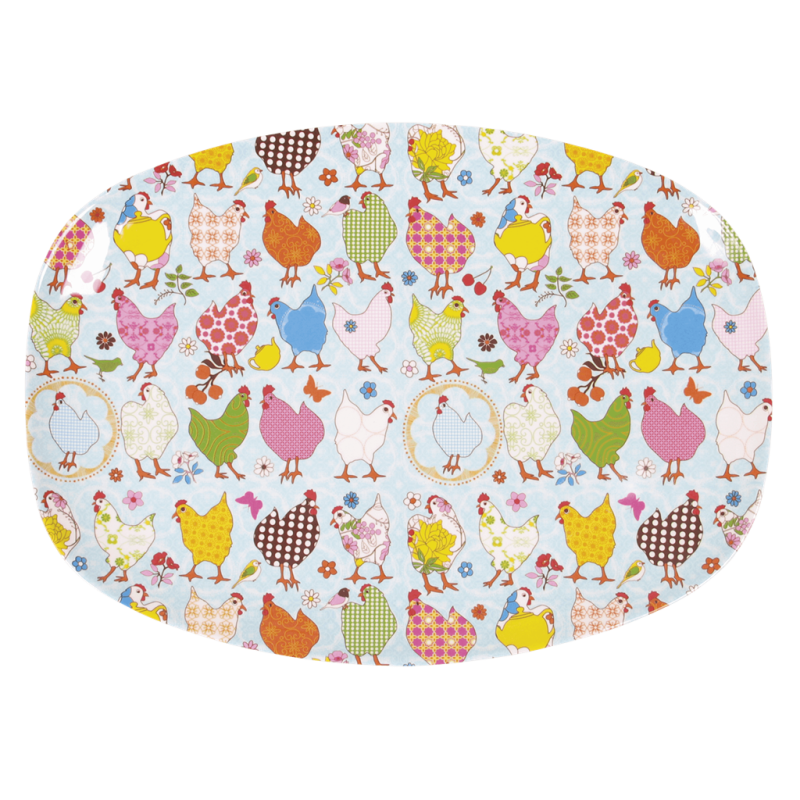 ASSIETTE RECTANGULAIRE MELAMINE FUNKY STRIPES