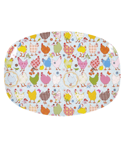 ASSIETTE RECTANGULAIRE MELAMINE HEN