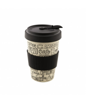 TASSE DE VOYAGE EN FIBRE DE BAMBOU CAFE 500ML