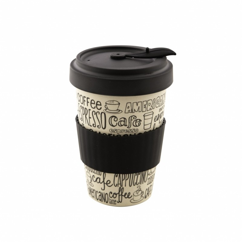 TASSE DE VOYAGE EN FIBRE DE BAMBOU CAFE 500ML