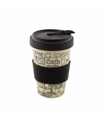 TASSE DE VOYAGE EN FIBRE DE BAMBOU CAFE 500ML