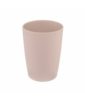 GOBELET EN FIBRE DE BAMBOU ROSE POUDRE 350ML