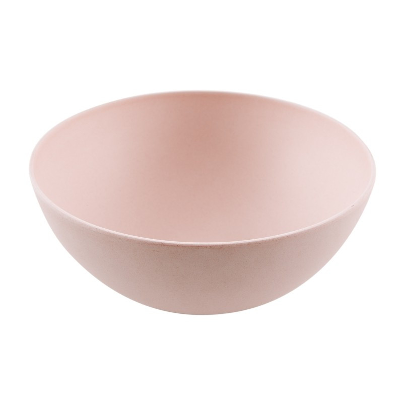 BOL EN FIBRE DE BAMBOU ROSE POUDRE Ø 29.8CM H 13.3CM