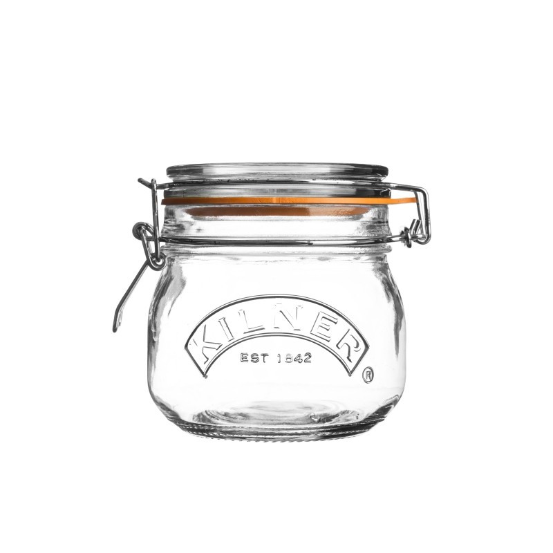 KILNER BOCAL ROND AVEC FERMETURE CLIP 500ML