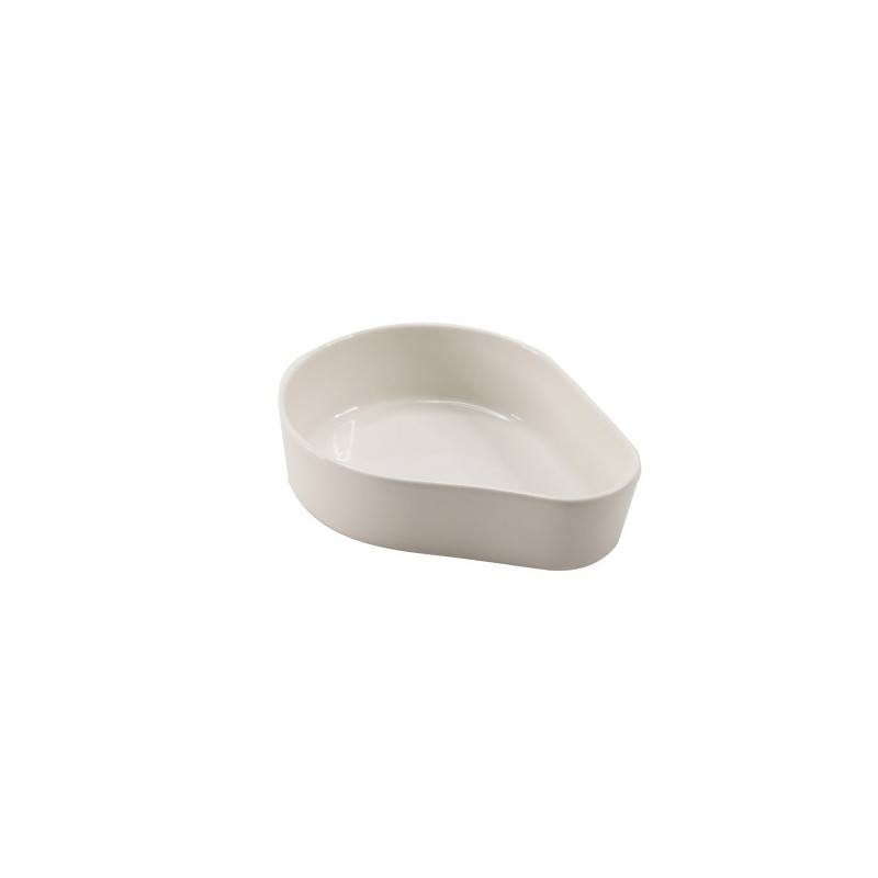 ASSIETTE CREUSE EN PORCELAINE 17.5X14X4.5CM 