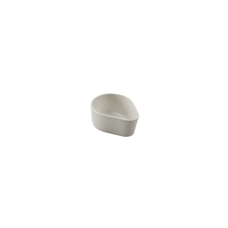 ASSIETTE CREUSE EN PORCELAINE 7.5X6X4.5CM  