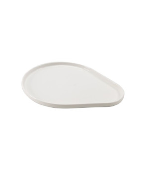 ASSIETTE EN PORCELAINE 25X20X1.5CM 