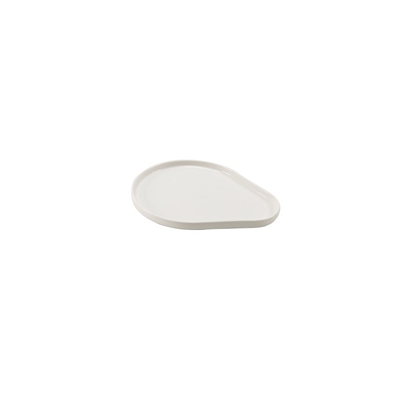 ASSIETTE EN PORCELAINE 20X16X1.5CM