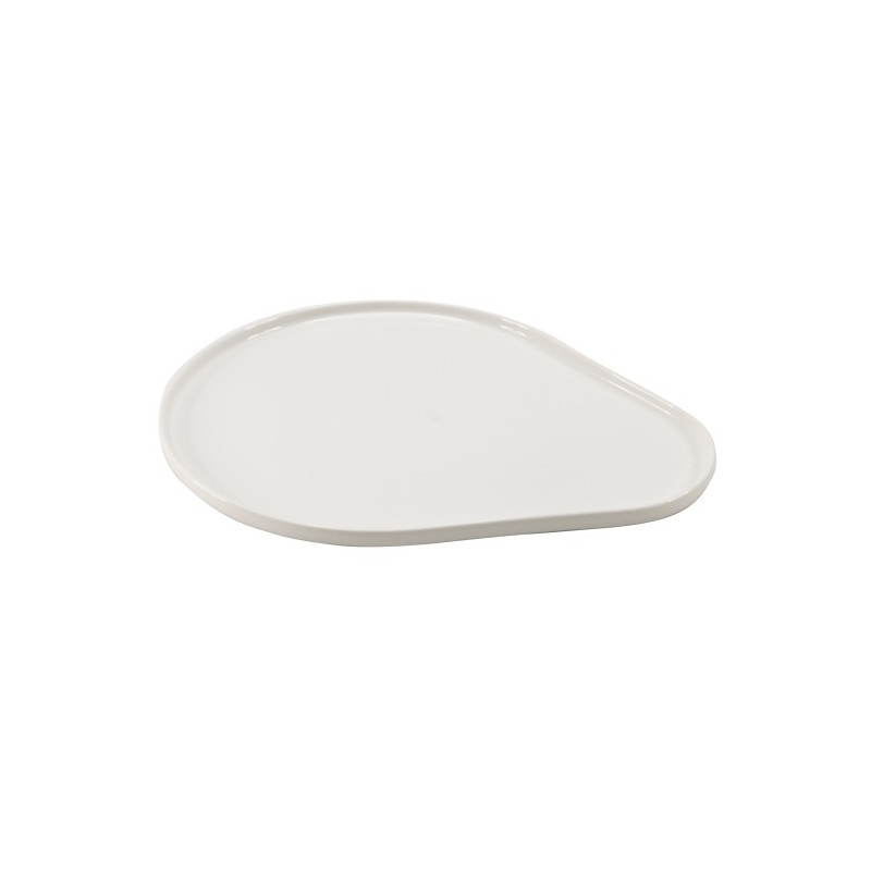 ASSIETTE EN PORCELAINE 35X28X1.5CM