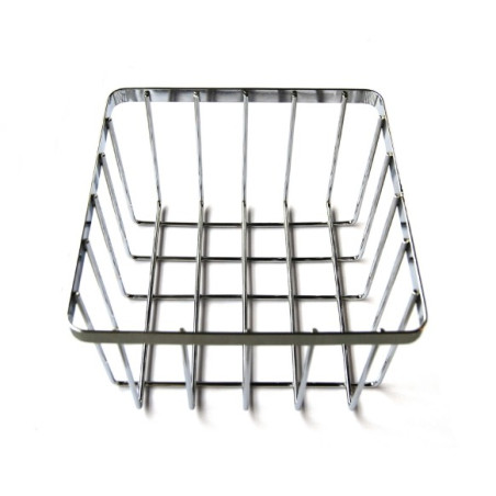 PANIER A PAIN EN CHROME 20.5X20.5X13CM