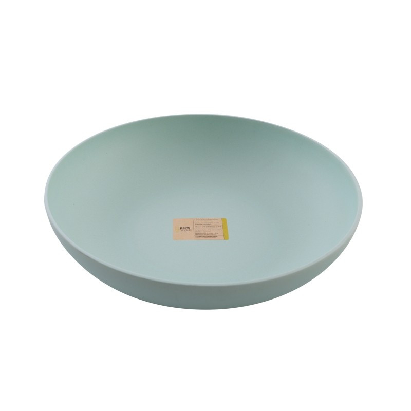 SALADIER EN FIBRE DE BAMBOU BLEU GLACIER Ø 32.5CM H 7.5CM