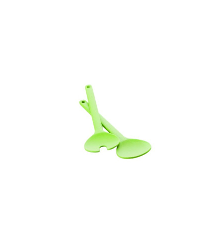 COUVERT A SALADE EN FIBRE DE BAMBOU 2 PIECES VERT 27CM