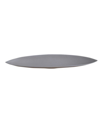 PLAT A SERVIR EN FIBRE DE BAMBOU GRIS CLAIR 41.5X10X3.5CM