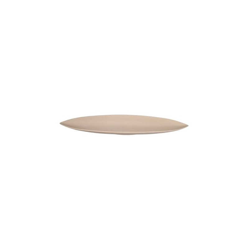 PLAT A SERVIR EN FIBRE DE BAMBOU BEIGE 45.5X11X3.5CM