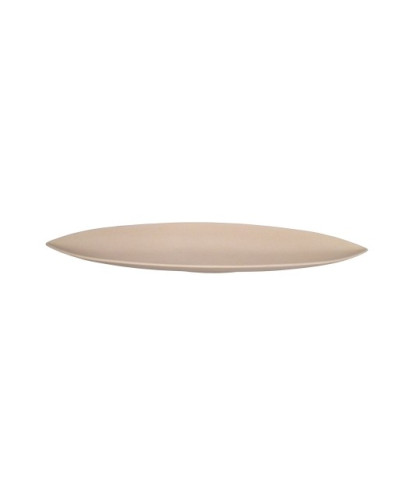 PLAT A SERVIR EN FIBRE DE BAMBOU BEIGE 45.5X11X3.5CM