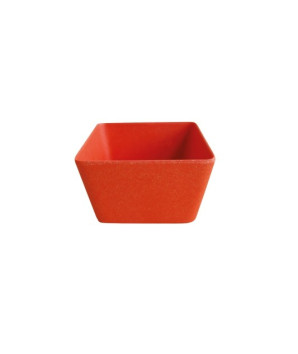 BOL A SNACK EN FIBRE DE BAMBOU ORANGE 10X10X6CM