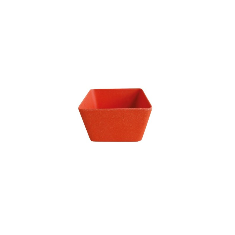 BOL A SNACK EN FIBRE DE BAMBOU ORANGE 10X10X6CM