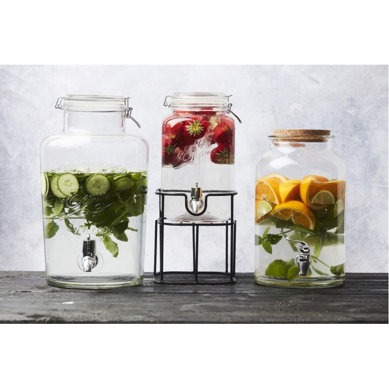 DISTRIBUTEUR DE BOISSON AVEC SUPPORT EN MÉTAL 3.6L 
