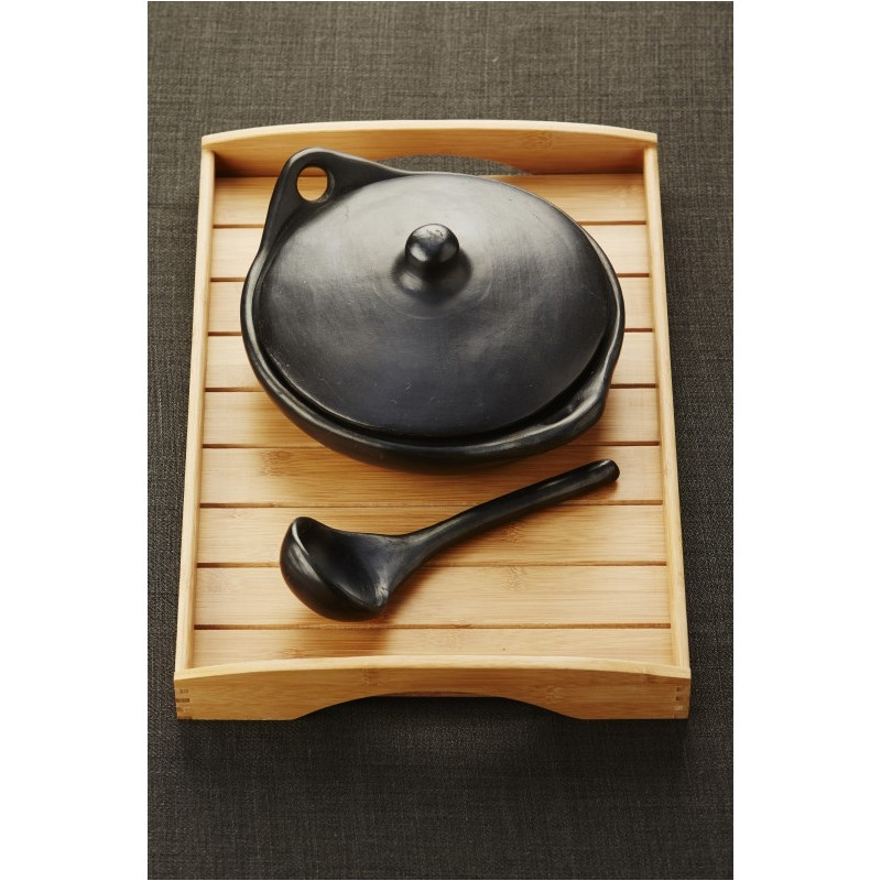 PLATEAU DE SERVICE EN BAMBOU 48X33X6CM