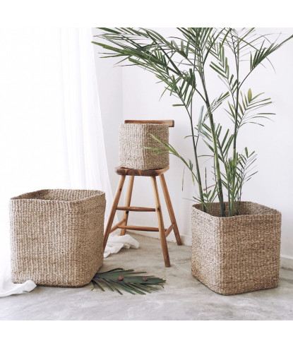 PANIER ROND 38CM GREENERY