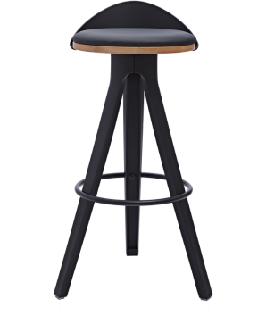 TABOURET DE BAR CADMAN NOIR