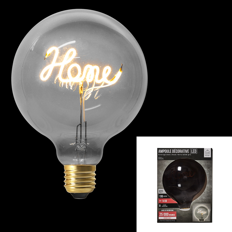 AMPOULE G125 E27 HOME GRIS 4W