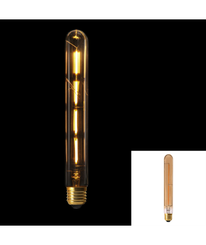 AMPOULE TUBE E27 LED AMBRE 22.5CM 2W 