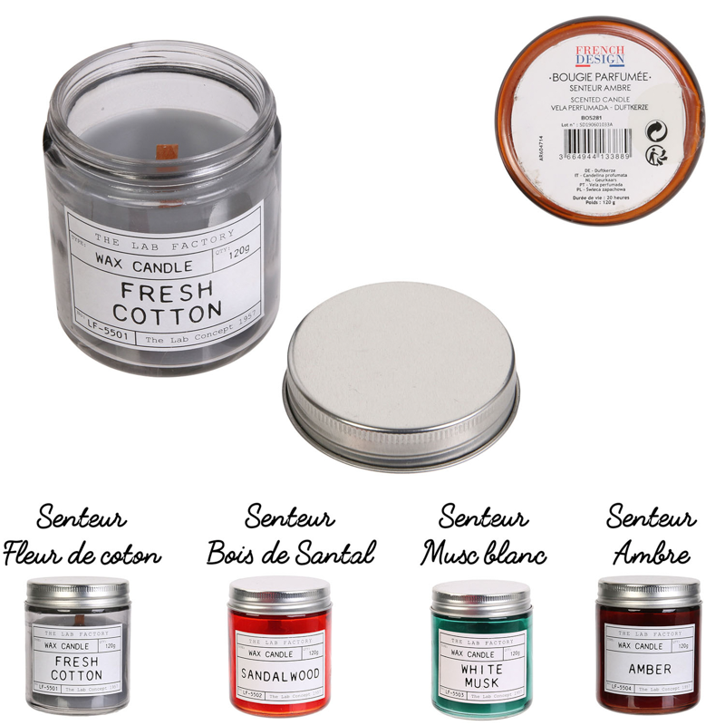 BOUGIE PARFUMEE POT LAB H8CM
