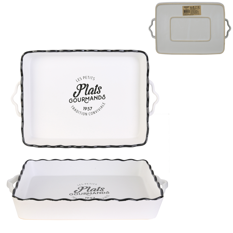 PLAT RECTANGULAIRE 40X26.3X6.2CM
