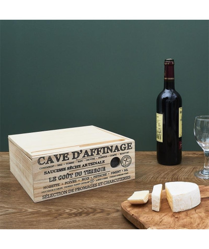 CAVE A FROMAGE BOIS AVEC COUTEAU