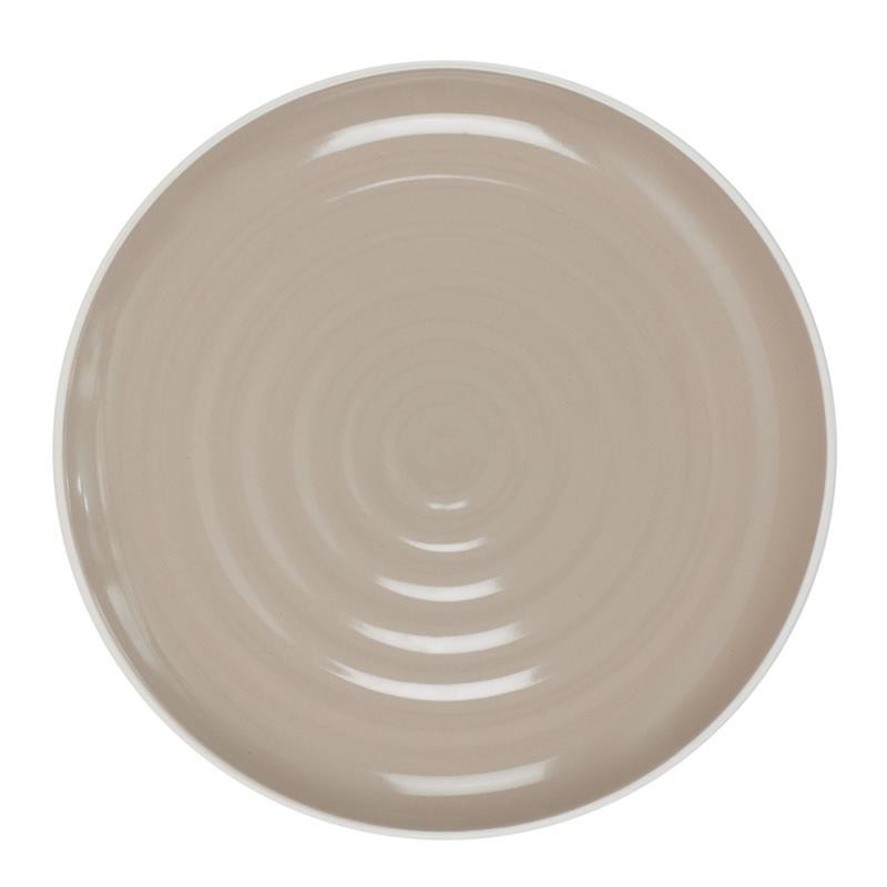 ASSIETTE BICOLORE BEIGE 20CM 