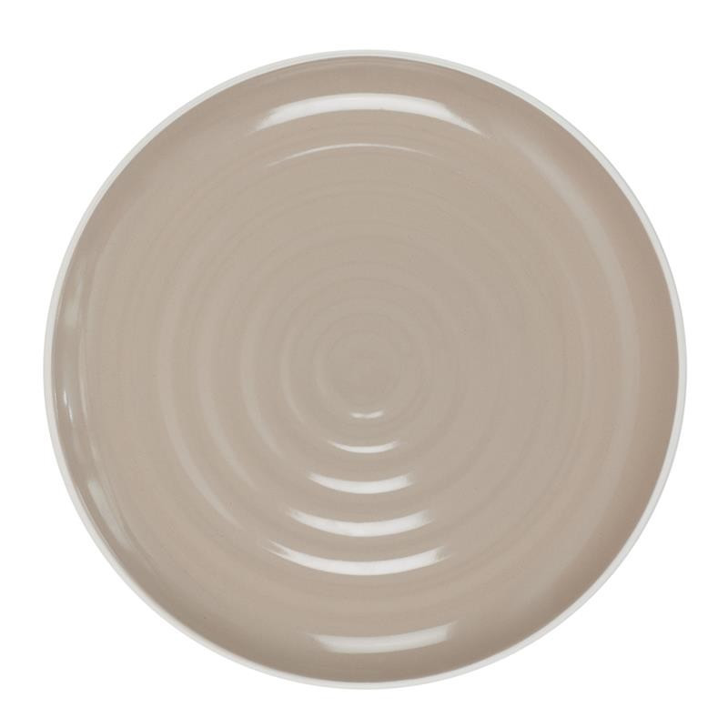 ASSIETTE BICOLORE BEIGE 20CM