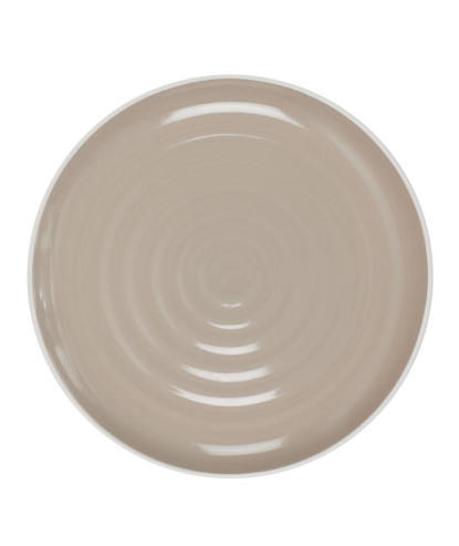 ASSIETTE BICOLORE BEIGE 20CM