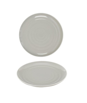 ASSIETTE BICOLORE GRISE 20CM 