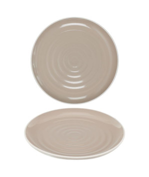 ASSIETTE BICOLORE BEIGE 20CM
