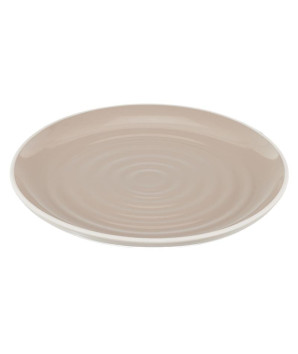 ASSIETTE BICOLORE BEIGE 20CM