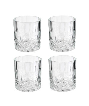 BOUTEILLE WHISKY ET VERRE X4