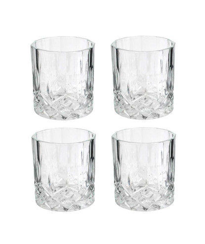 BOUTEILLE WHISKY ET VERRE X4