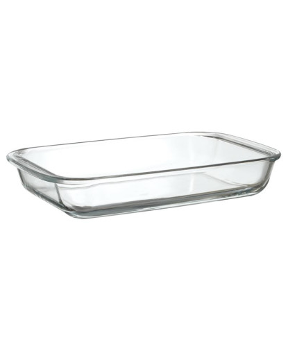 PLAT RECTANGULAIRE EN VERRE 29.7CM