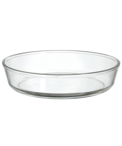 PLAT ROND EN VERRE D26.4CM