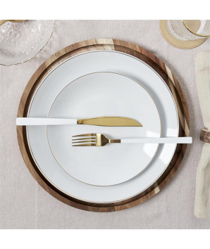 ASSIETTE LISERE DORE 26CM