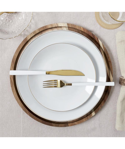 ASSIETTE LISERE DORE 26CM