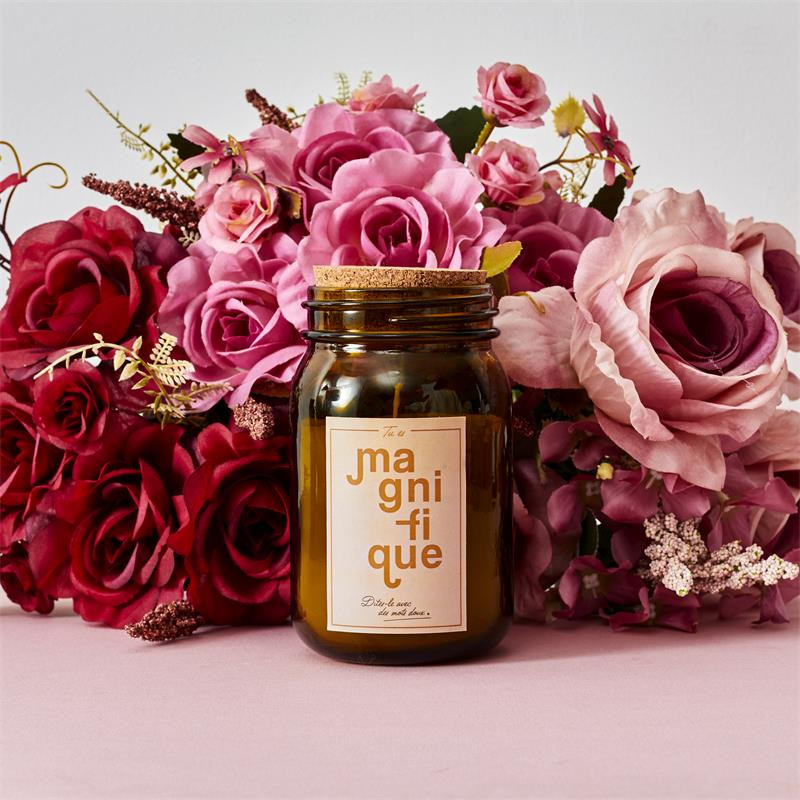 BOUGIE PARFUMEE MASON JAR TU ES