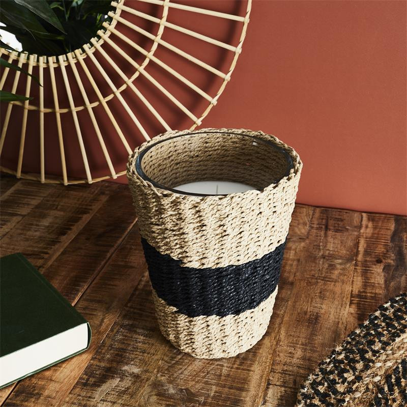 BOUGIE PARFUMEE PANIER TRESSE H23CM