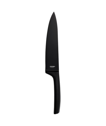 COUTEAU ACIER INOXYDABLE NOIR LAME 20CM