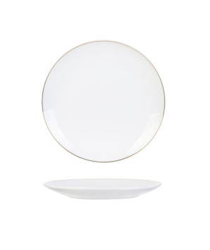 ASSIETTE LISERE DORE 20CM
