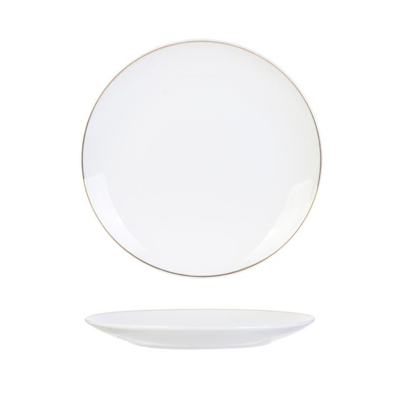 ASSIETTE LISERE DORE 20CM